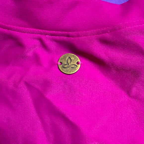 prAna Women's Lorelei Long Sleeve Sun Top Rash Guard Pink and Purple - Large - Picture 6 of 9